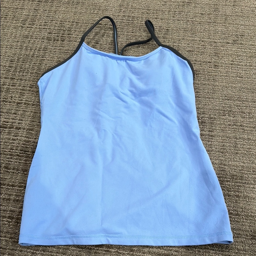 Blue Spaghetti Strap Top